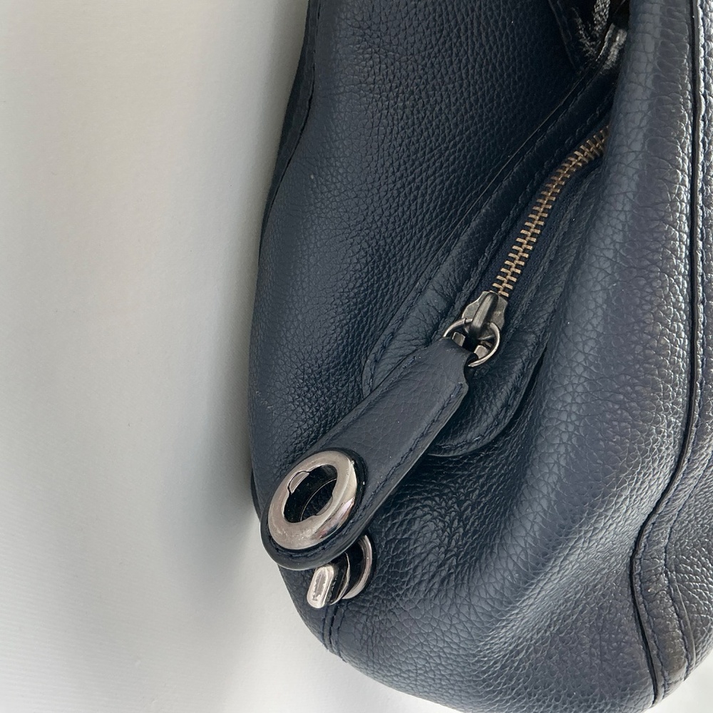 COACH Navy Blue Leather Bag - Picture 5 of 16